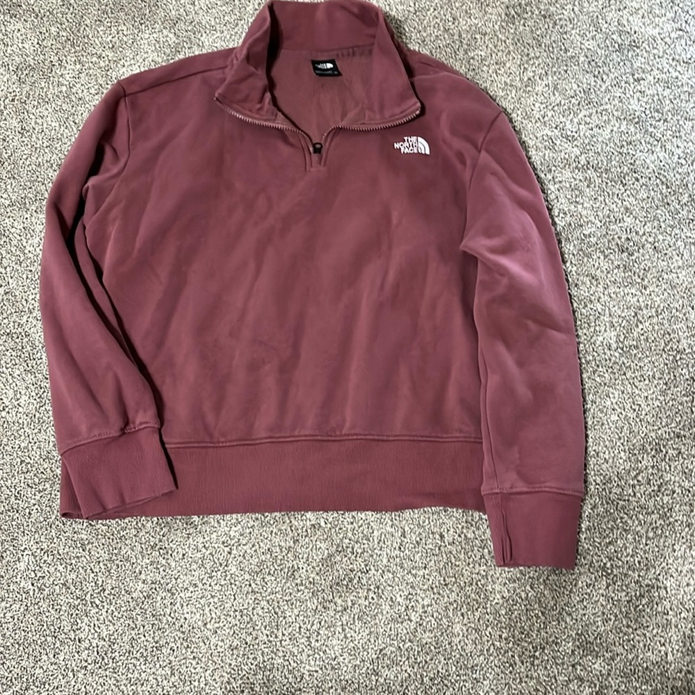 New North Face womens 1/4 zip crop sweatshirt